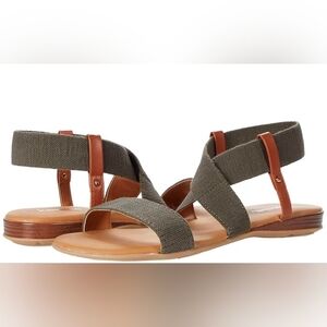 Kensie Olive and Brown Sandals